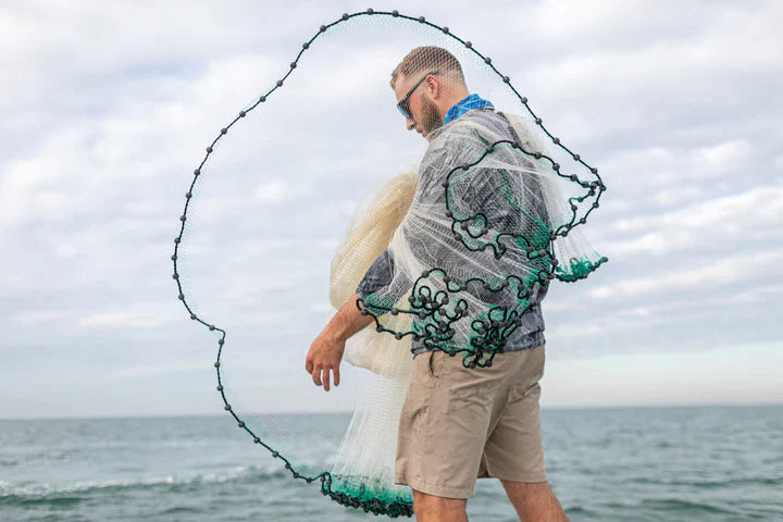 american saltwater fishing cast net Shoreline Cast Nets – Salty Network